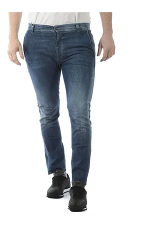 D.A. Daniele Alessandrini Jeans, Herre, Blå, W30, Bomuld, Slim-fit Jeansbukser