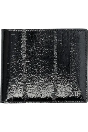 Tom Ford Tilbehør, Herre, Sort, ONE SIZE, Læder, Ål Print Læder Bifold Pung