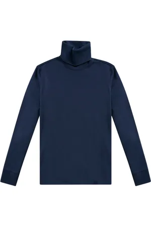 Brooks Brothers Top, Herre, Blå, XL, Bomuld, Navy- Stretch Bomulds T-shirt