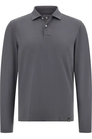 Boggi Milano Top, Herre, Sort, M, Bomuld, Højtydende Piqué Polo Shirt