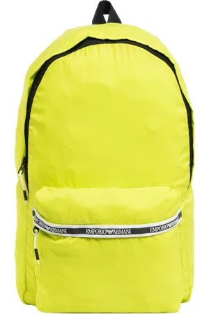 Emporio Armani Taske, Herre, Grøn, ONE SIZE, Polyester, Ensfarvet Logo Strandtaske med Lynlås