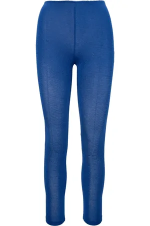 Elisabetta Franchi Bukser, Dame, Blå, M, Uld, Pull-on Leggings