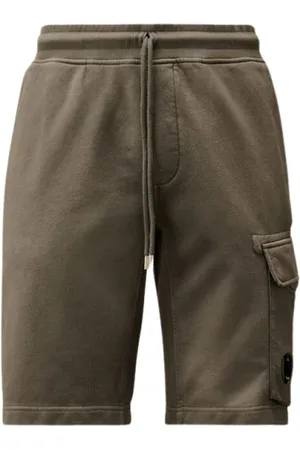 C.P. Company Shorts, Herre, Grå, XL, Bomuld, Cargo Shorts med Diagonal Fleece Detalje