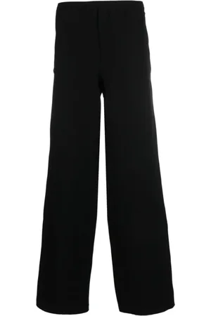 Salvatore Ferragamo Bukser, Herre, Sort, M, Wide-Leg Bukser