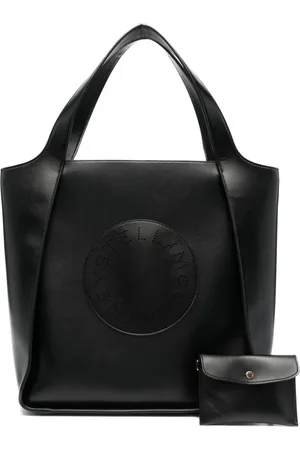 Stella McCartney Taske, Dame, Sort, ONE SIZE, Uld, Logo Tote Bag