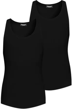 Dsquared2 Top, Herre, Sort, M, Bomuld, Two-pack Ærmeløse T-shirts
