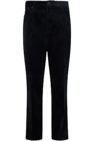 Emporio Armani Bukser, Herre, Blå, W34, Velvet 5-Pocket Bukser