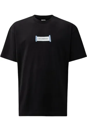 C.P. Company Top, Herre, Blå, L, Bomuld, Marine Jersey T-shirt