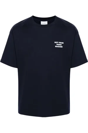 Drôle de Monsieur Top, Herre, Blå, L, Bomuld, Blå T-shirt