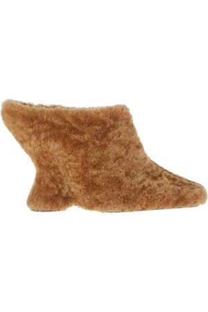 DRIES VAN NOTEN Sko, Dame, Brun, 37 EU, Læder, Slip-On Mules med rund tå