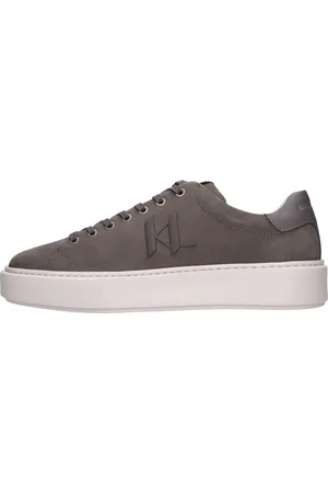 Karl Lagerfeld Sko, Herre, Grå, 43 EU, Læder, Sneakers Grå