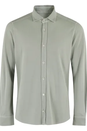 Circolo Skjorte, Herre, Grøn, L, Bomuld, Salvie Piquet Jersey Skjorte