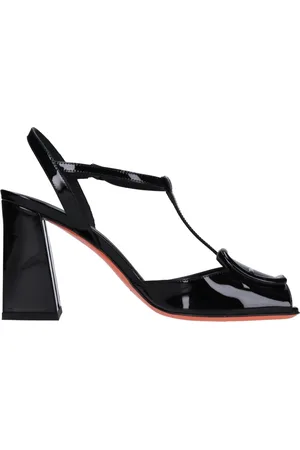 santoni Sko, Dame, Sort, 41 EU, Læder, Sandal Sort