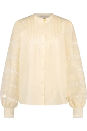 Fabienne Chapot Bluser & Skjorter, Dame, , XS, Bomuld, Vreni Broderet Bomuldsbluse