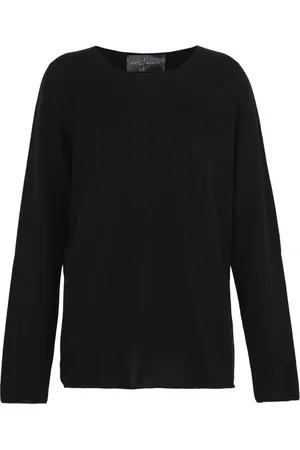 Cortana Strik, Dame, Sort, L, Uld, Unisex Crew Neck Sweater