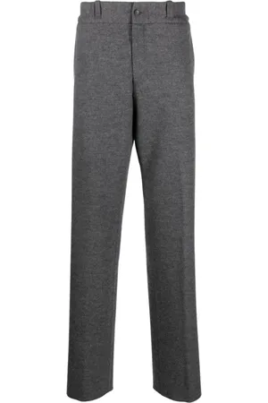 Lanvin Bukser, Herre, Grå, M, Uld, Straight Bukser
