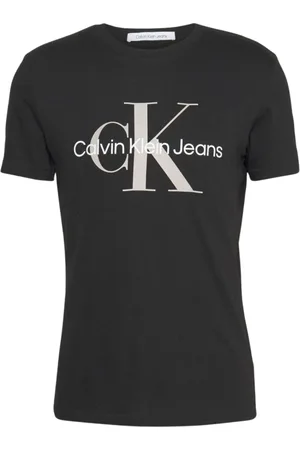 Calvin Klein Top, Herre, Sort, L, Bomuld, Rundhalset T-shirt