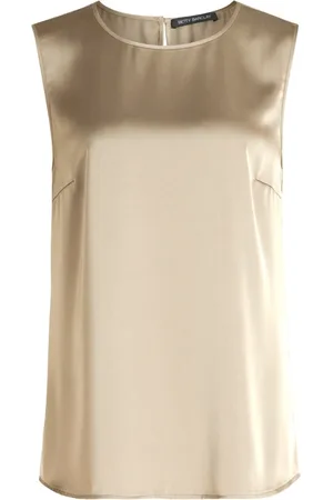 Betty Barclay Top, Dame, Grøn, M, Elegant Slip Blouse
