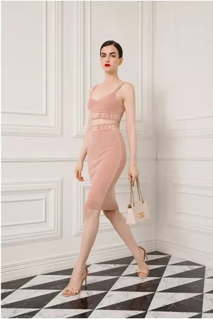Elisabetta Franchi Top, Dame, Lyserød, S, Ærmeløs Top