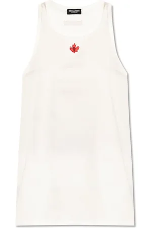 Dsquared2 Top, Dame, Hvid, L, Bomuld, Top fra Underwear Kollektionen