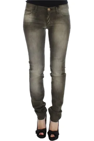 ERMANNO SCERVINO Jeans, Dame, Grå, W29, Bomuld, Grå Vask Slim Fit Jeans