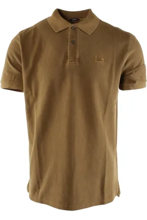 C.P. Company Top, Herre, Brun, XS, Bomuld, Resist Dyed Polo Shirt