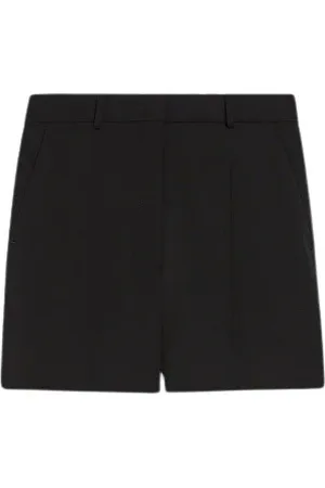 Sportmax Shorts, Dame, Sort, XS, Uld, Klassiske Uld Shorts Overalls