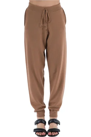 Stella McCartney Bukser, Dame, Brun, XS, Uld, Brune Uldblandingsbukser