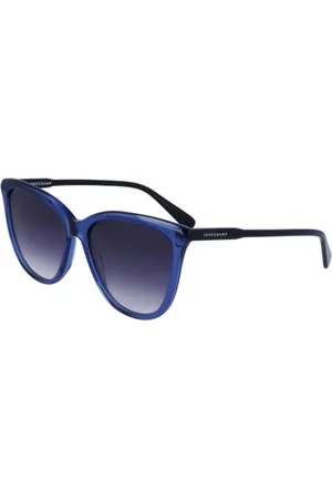 Longchamp Tilbehør, Dame, Blå, 56 MM, Hamp, Blå acetat solbriller