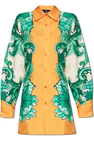 Etro Bluser & Skjorter, Dame, Flerfarvet, S, Uld, Silkeskjorte