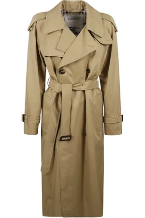 Burberry Frakke, Dame, , XS, Bomuld, Castleford Trenchcoat med Bælte i Taljen