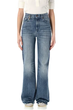Chloé Jeans, Dame, Blå, W27, Denim, Bootcut denim jeans med slangeudsmykning