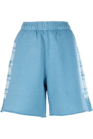Pinko Shorts, Dame, Blå, S, Afslappet T-shirts og Shorts Kollektion