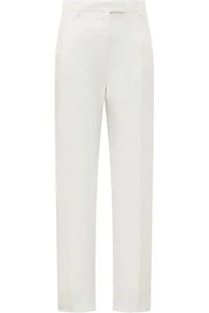 Salvatore Ferragamo Bukser, Dame, Hvid, XL, Straight Leg Bukser
