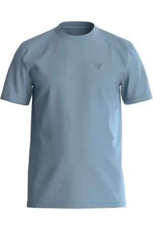 Guess Top, Herre, Blå, XS, Bomuld, Hedley Kortærmet T-shirt