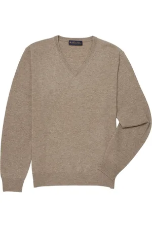 Brooks Brothers Strik, Herre, , S, Uld, Uld og Cashmere V-hals Sweater