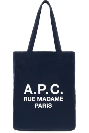 A.P.C. Taske, Dame, Blå, ONE SIZE, Polyester, Rue Madame Tote Bag