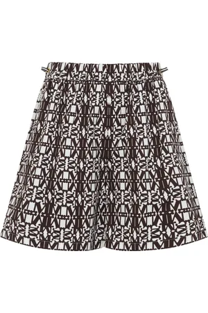 Max Mara Nederdel, Dame, Sort, 2XS, Bomuld, Brun Bomuldsbukser Stilfuldt Design