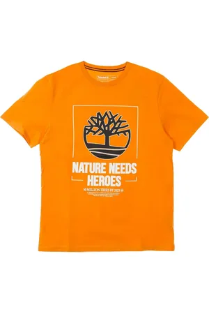 Timberland Top, Herre, , L, Bomuld, Dark Cheddar Front Tee