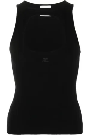 Courrèges Top, Dame, Sort, L, Milano Tank Top