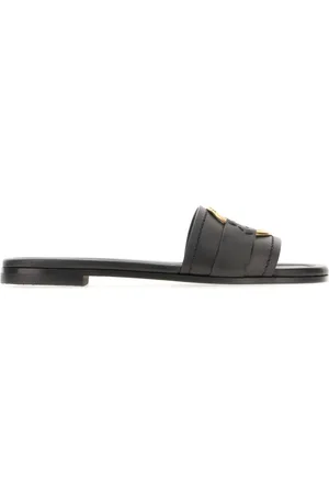 Moncler Sko, Dame, Sort, 39 EU, Læder, Basic Læder Bell Sliders