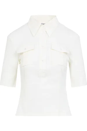 Chloé Top, Dame, Hvid, S, Bomuld, Utilitarian Top