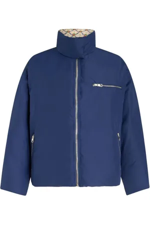 Etro Jakke, Dame, Blå, S, Uld, Quiltet Jakke