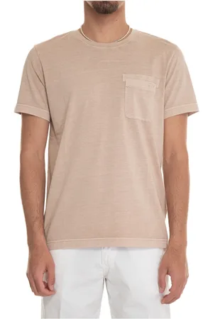 FAY Top, Herre, , S, Bomuld, Stone Washed Cotton Luggage Tag T-Shirt