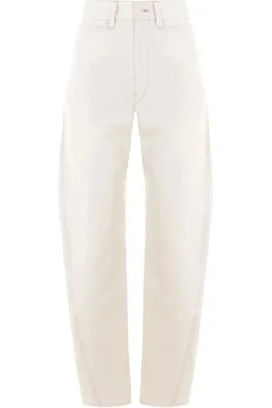 LEMAIRE Jeans, Dame, Hvid, S, Bomuld, Twisted Pocket Pants