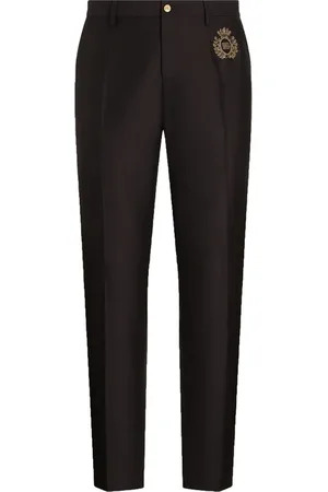 Dolce & Gabbana Bukser, Herre, Blå, 2XL, Afslappede Slim Fit Bukser