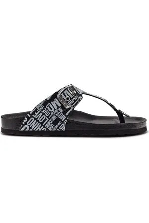 Moschino Sko, Dame, Sort, 39 EU, Læder, Læder Flip Flops