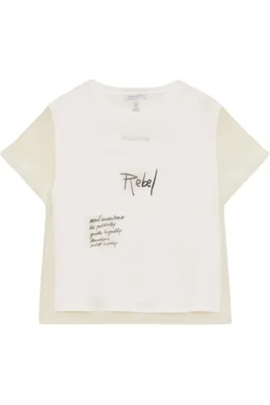 Patrizia Pepe Top, Dame, Hvid, L, Bomuld, Innovativ hvid sweater med sloganprint