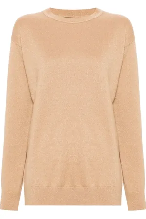 Fabiana Filippi Strik, Dame, Brun, XS, Uld, Rundhalset strik
