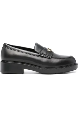 Calvin Klein Sko, Dame, Sort, 41 EU, Læder, Casual Lukkede Loafers med Lav Hæl
